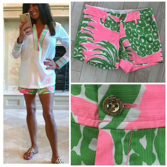 Lilly Pulitzer Pants - Lilly Pulitzer Pink Pineapple Callahan Shorts